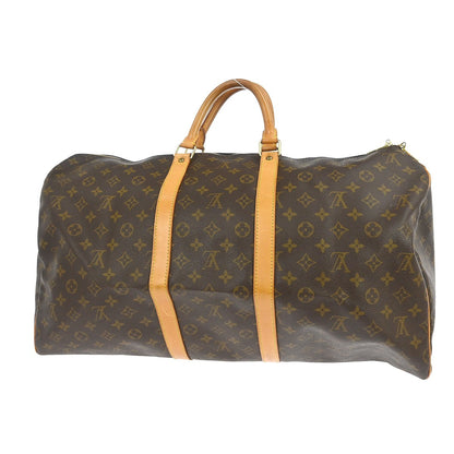 Louis Vuitton Keepall Monogram, Brown, Canvas, Travel Bag