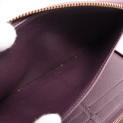 Louis Vuitton Zippy wallet Leather, PURPLE, LEATHER, Wallets