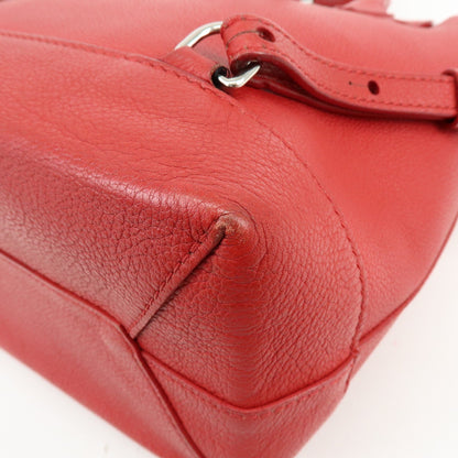 Louis Vuitton Lockme Leather, Red, Leather, Backpack