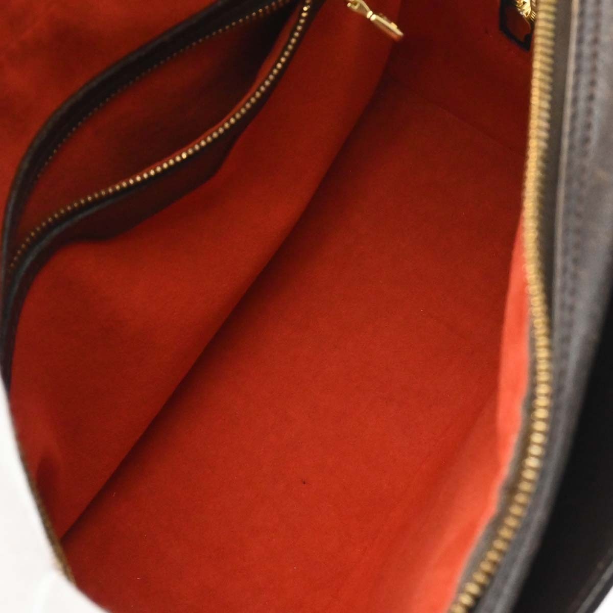 Louis Vuitton Triana Damier Ebene, Brown, Canvas, Handbag