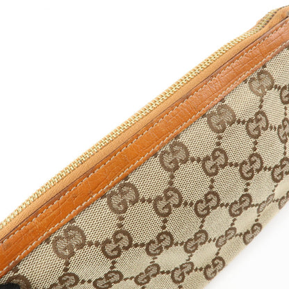 Gucci Zip Wristlet GG Canvas, Beige, Canvas, Clutch