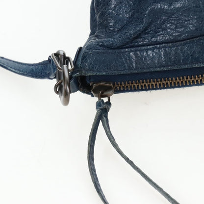 Balenciaga Flat Crossbody Classic Studs Leather, Navy, Leather, Crossbody Bag