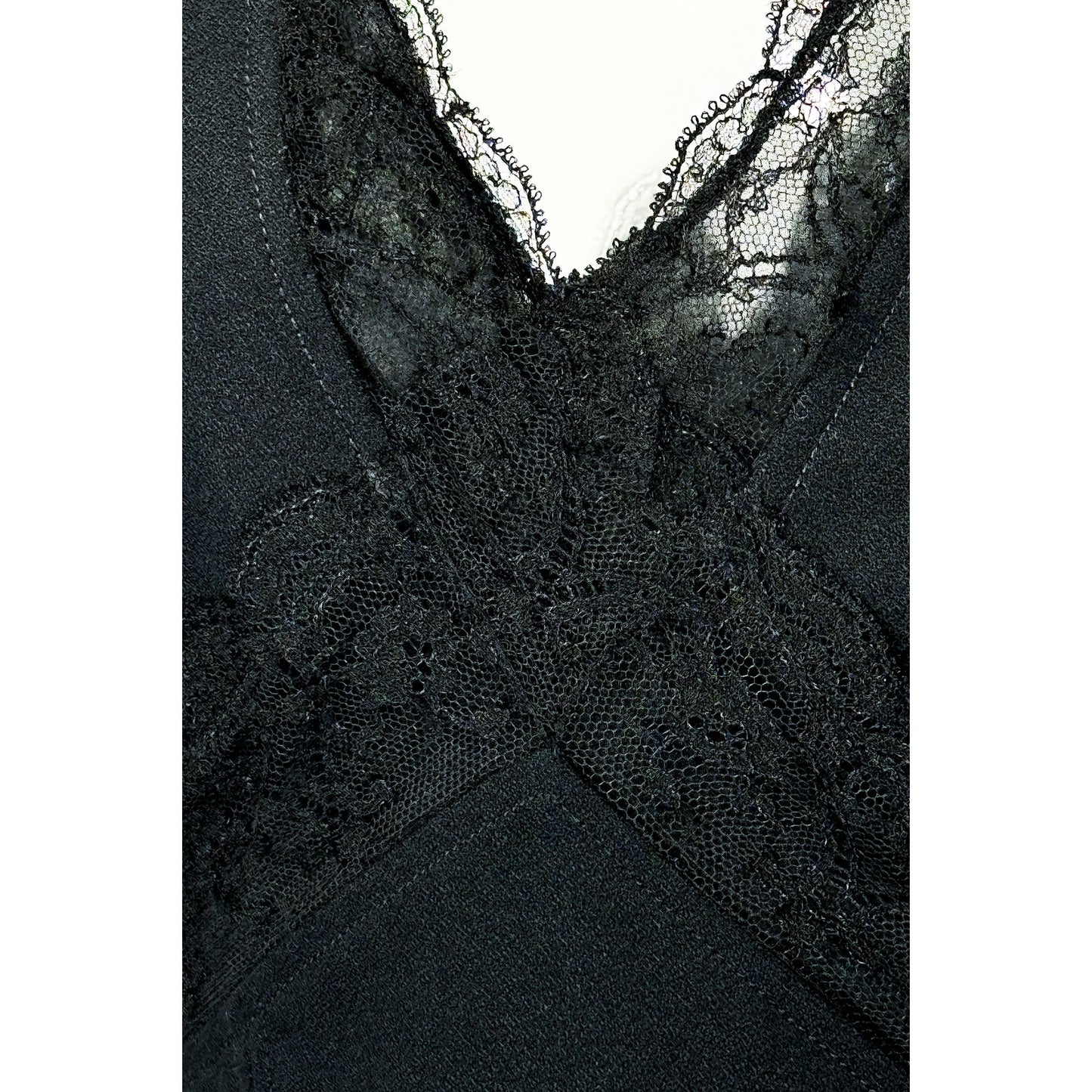 ROBERTO CAVALLI Lace Trim Slip Dress