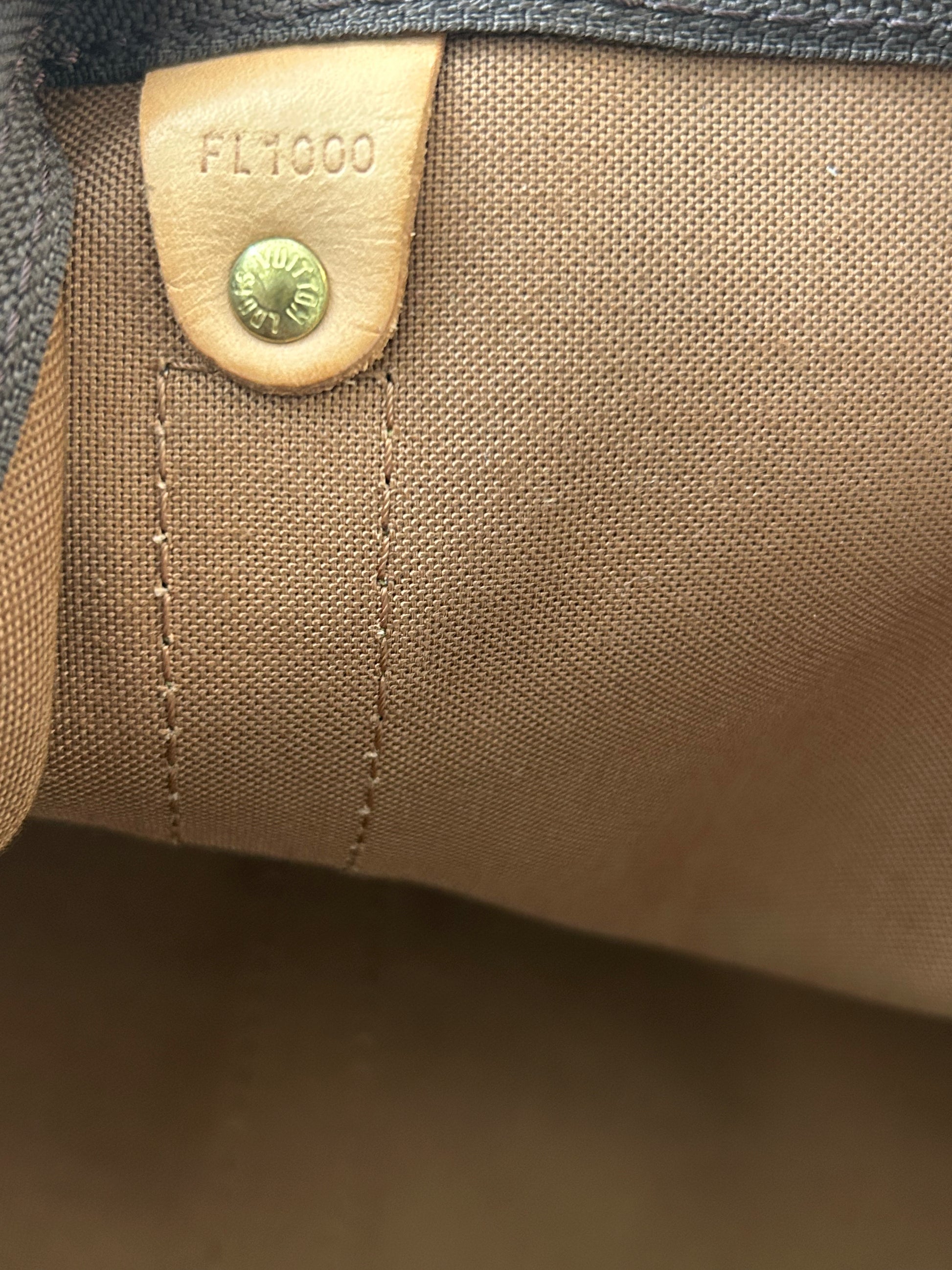 Louis Vuitton Keepall Monogram Canvas, Brown, Canvas, Travel Bag
