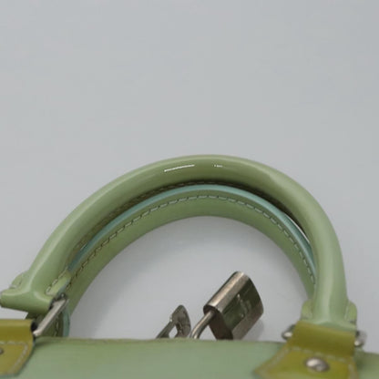 Louis Vuitton Alma Electric Epi Leather, Green, Patent Leather, Handbag
