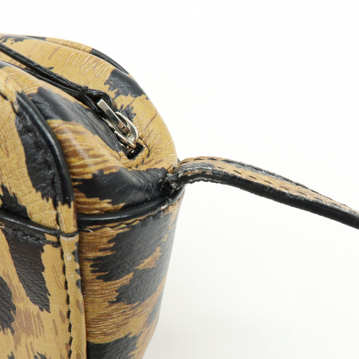 Balenciaga Everyday Camera Printed Leather, Brown, Leather, Handbag