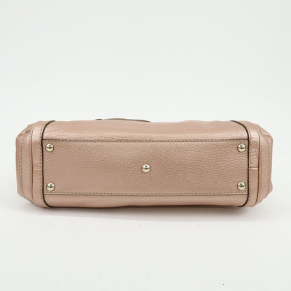 Gucci Bella Convertible Top Handle Leather, Pink, Leather, Handbag