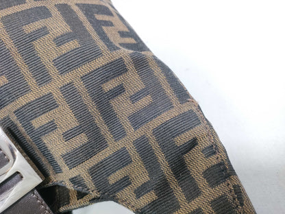 Fendi Mamma Baguette Shoulder Bag Zucca Canvas, Brown, Canvas, Handbag