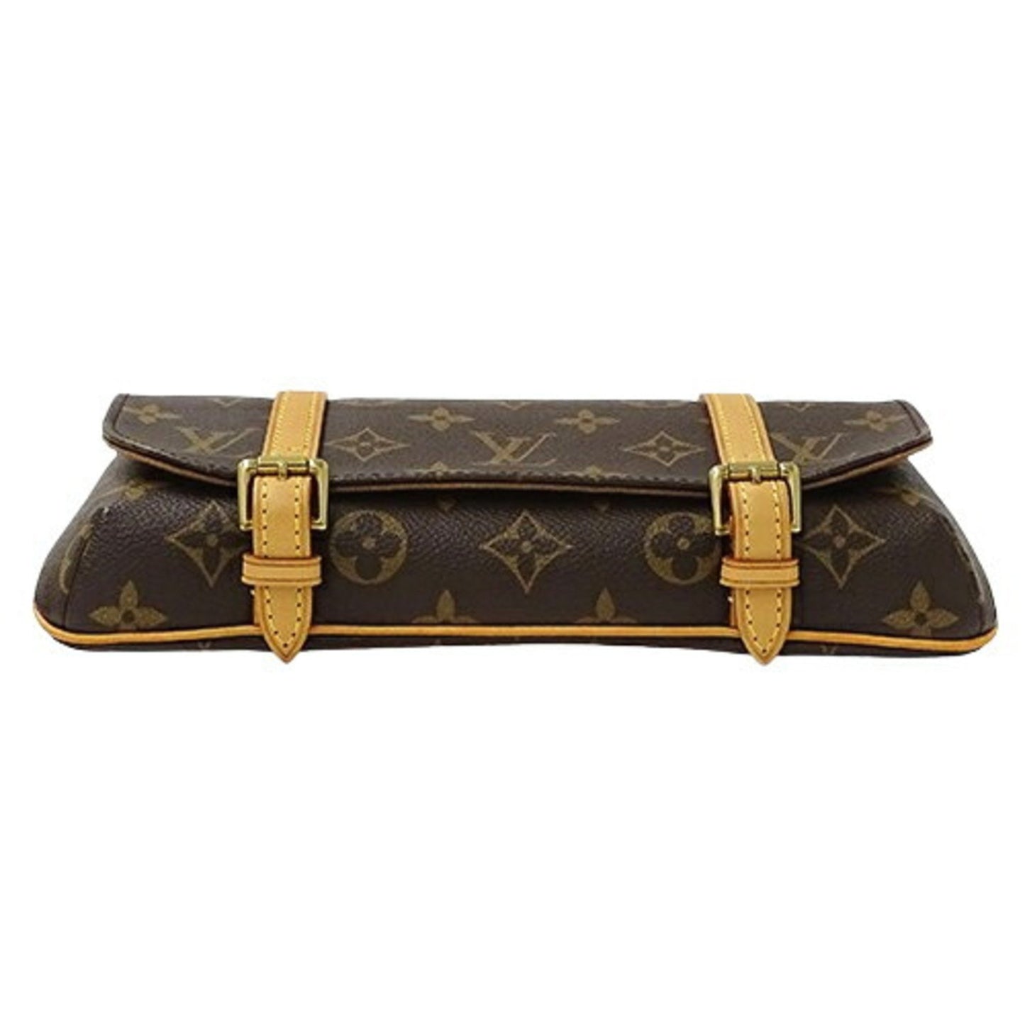 Louis Vuitton Marelle, Brown, Canvas, shoulder