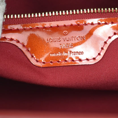 Louis Vuitton Wilshire Monogram Vernis, Red, Patent Leather, Handbag