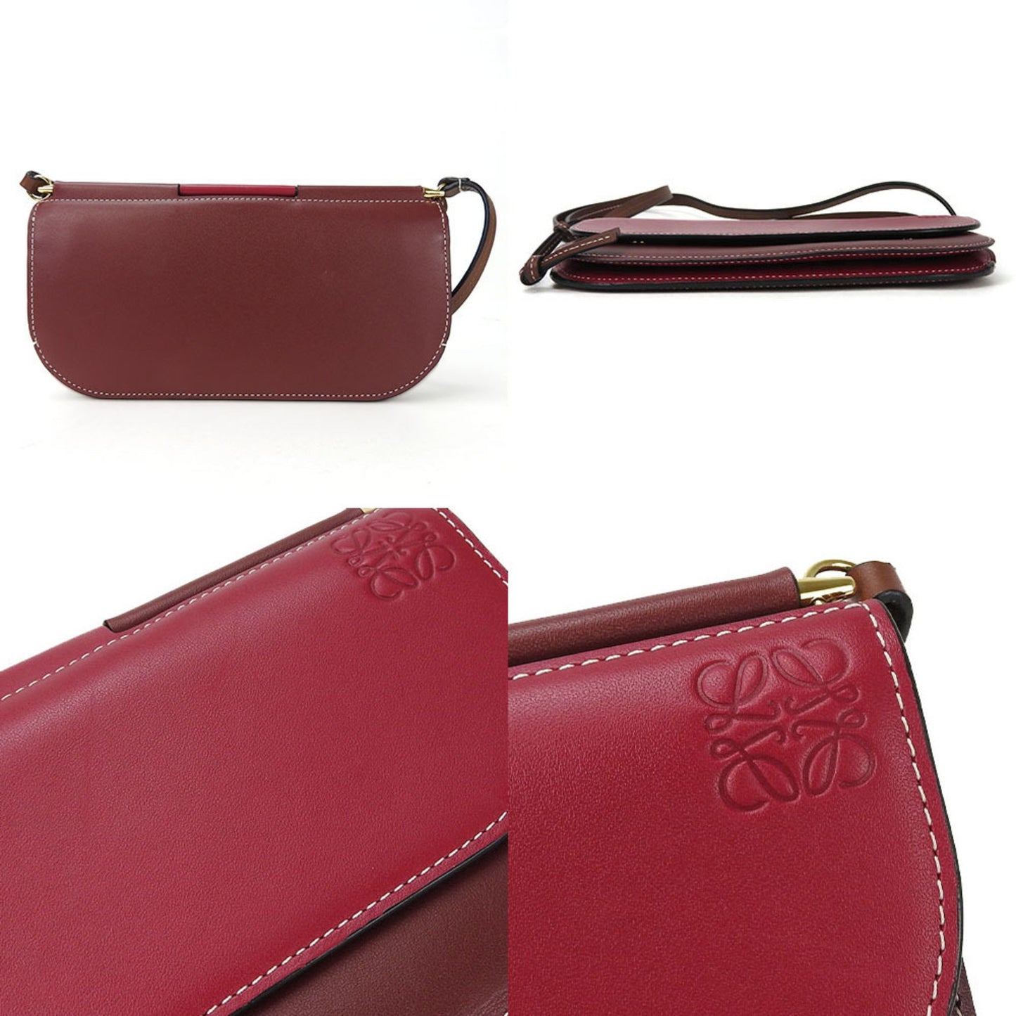 Loewe, Red, Leather, shoulder