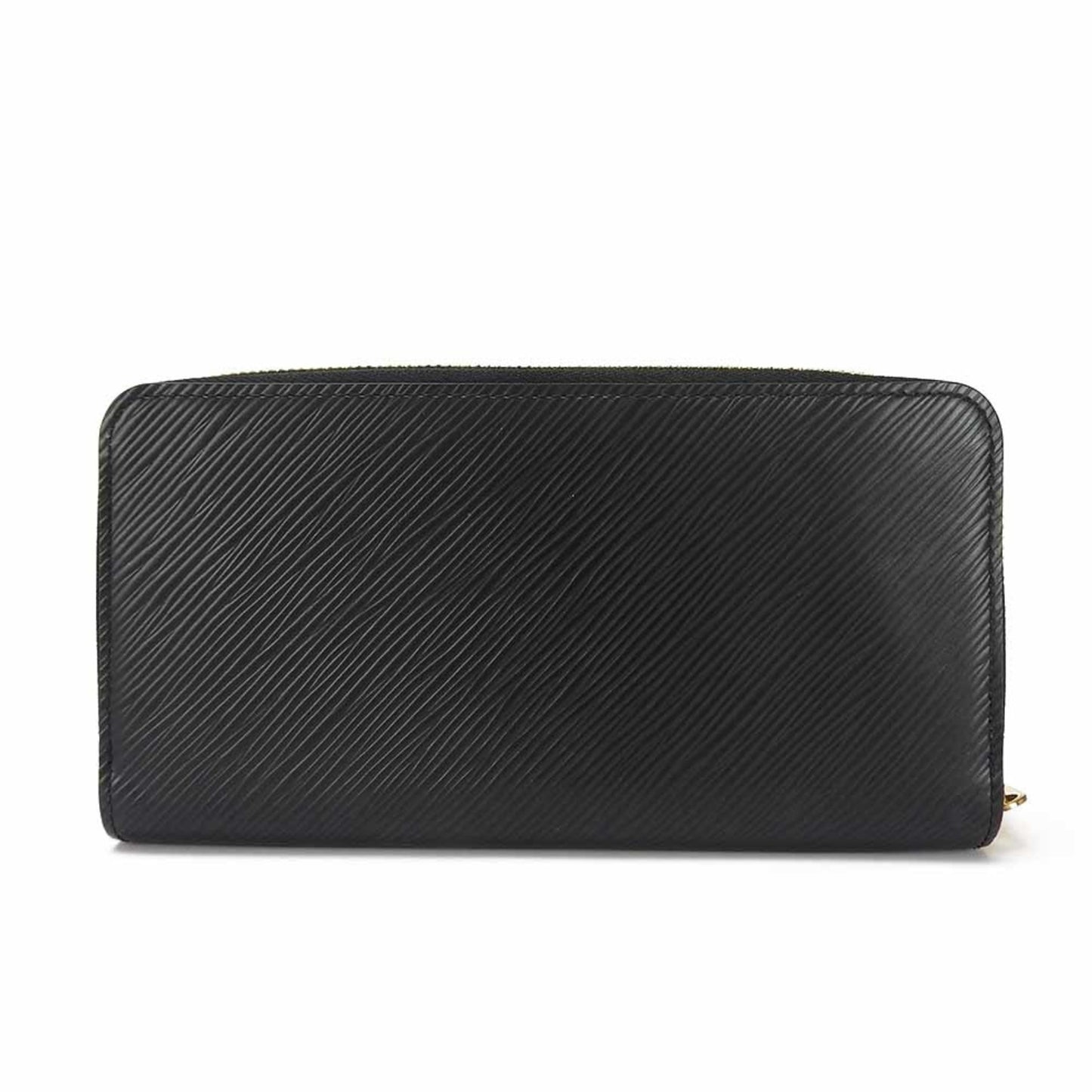 Louis Vuitton Zippy, Black, Leather, wallet