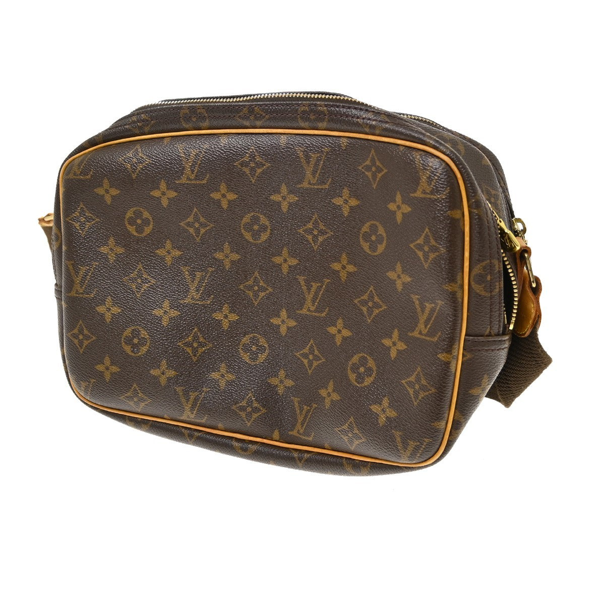 Louis Vuitton Reporter Monogram, Brown, Canvas, Shoulder Bag