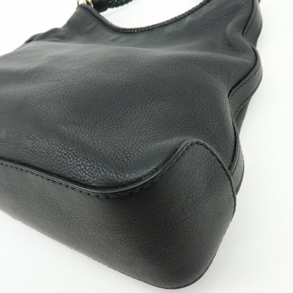 Gucci Marrakech Hobo Leather, Black, Leather, Shoulder Bag