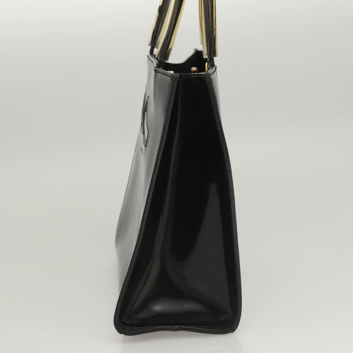 Salvatore Ferragamo Vintage Patent leather, Black, Patent Leather, Handbag