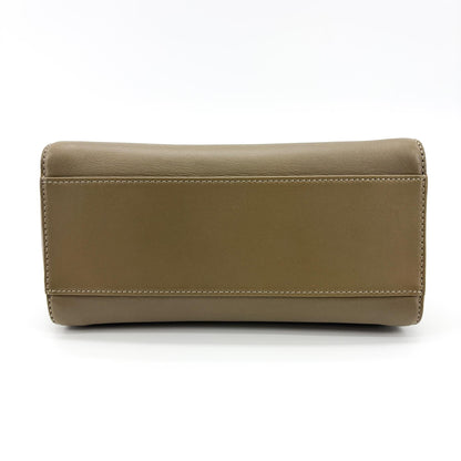 Fendi Peekaboo Ombre Leather, Beige, Leather, Handbag