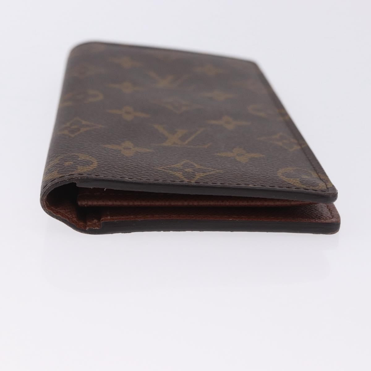 Louis Vuitton Brazza Monogram Canvas, Brown, Canvas, Wallet