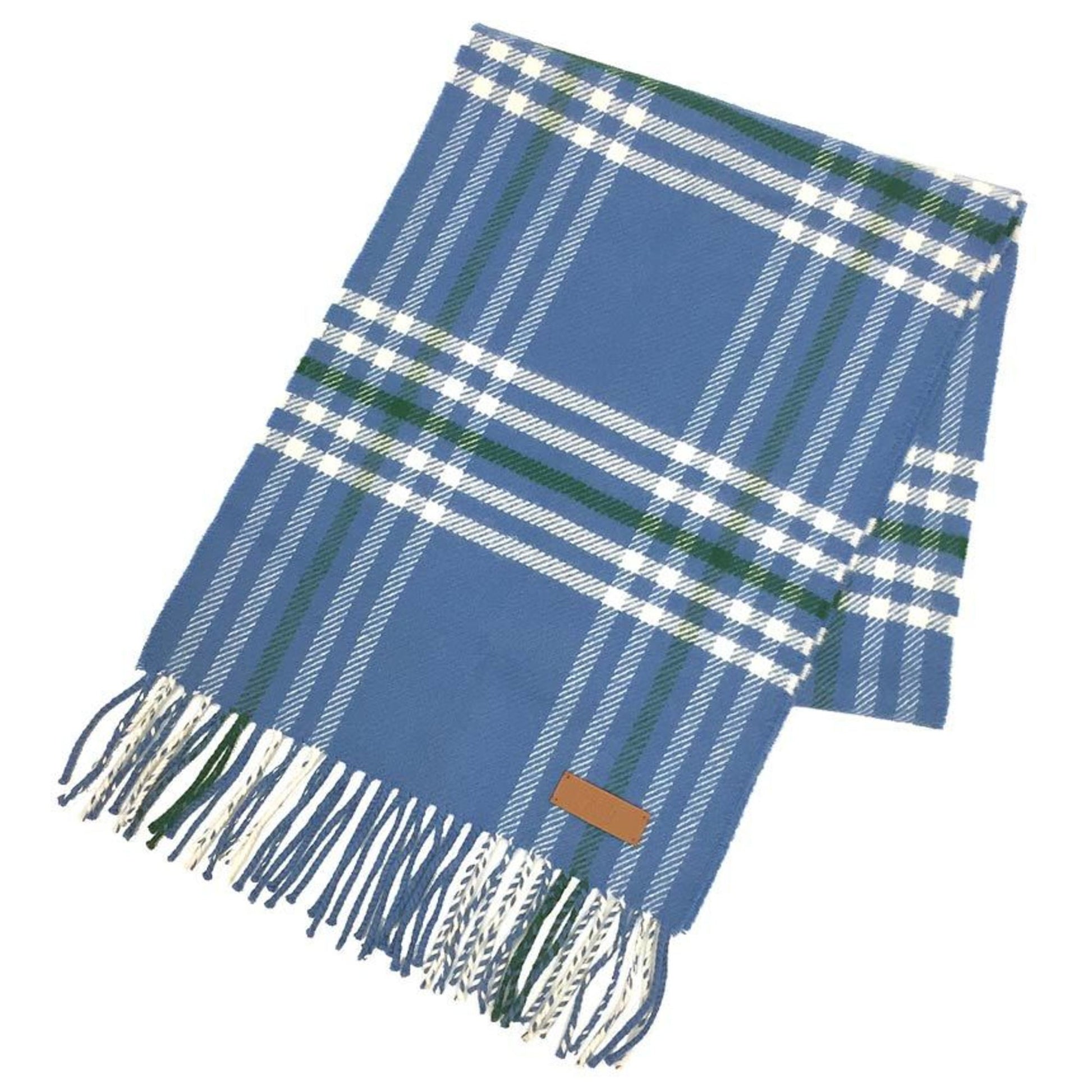 Hermès, Blue, Cashmere, scarf