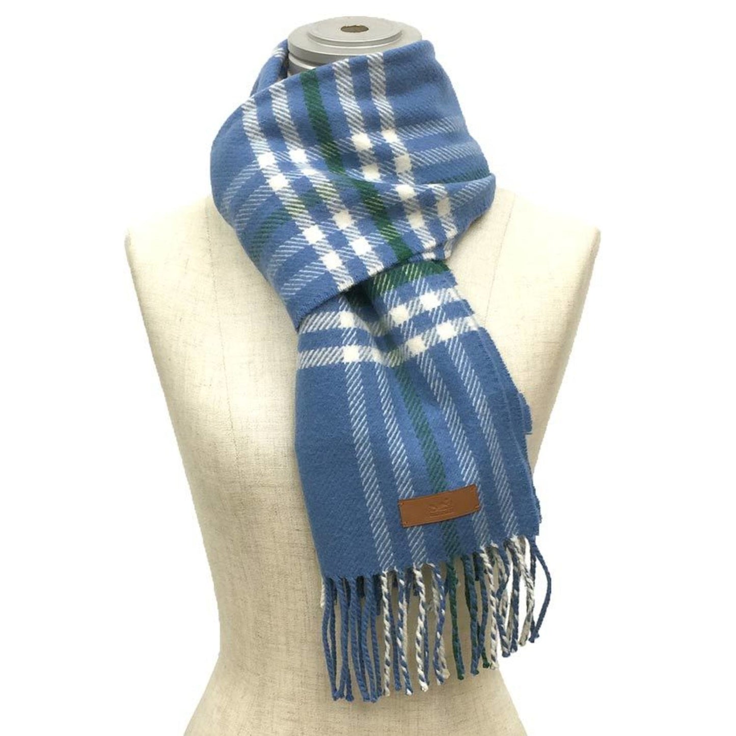 Hermès, Blue, Cashmere, scarf