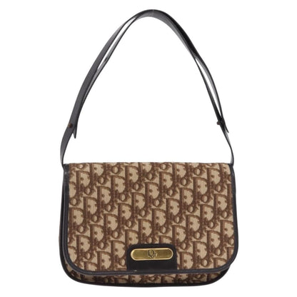 Christian Dior Trotter shoulder bag Sequins, Beige, Canvas, Shoulder Bag