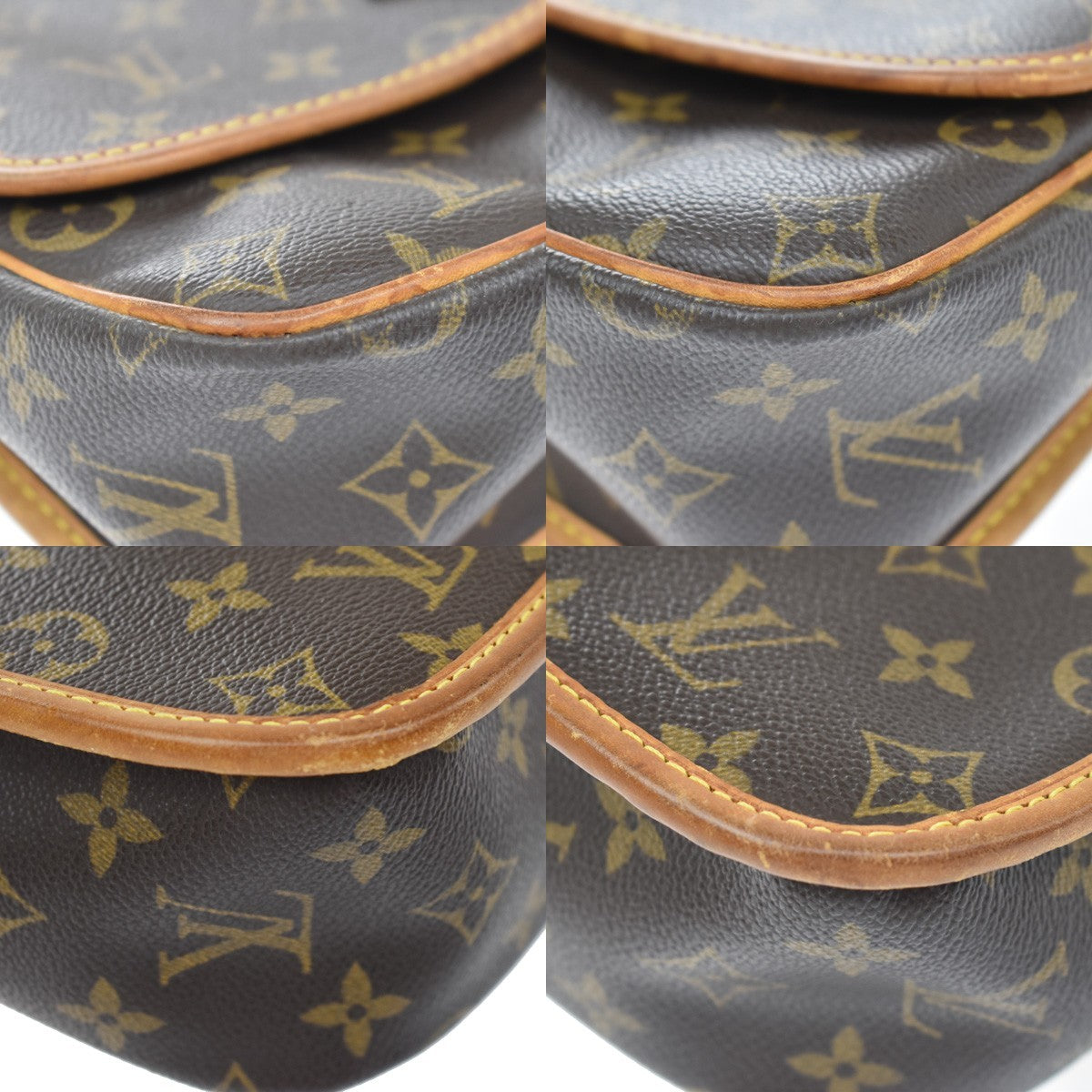 Louis Vuitton Sologne Monogram Canvas, Brown, Canvas, Handbag