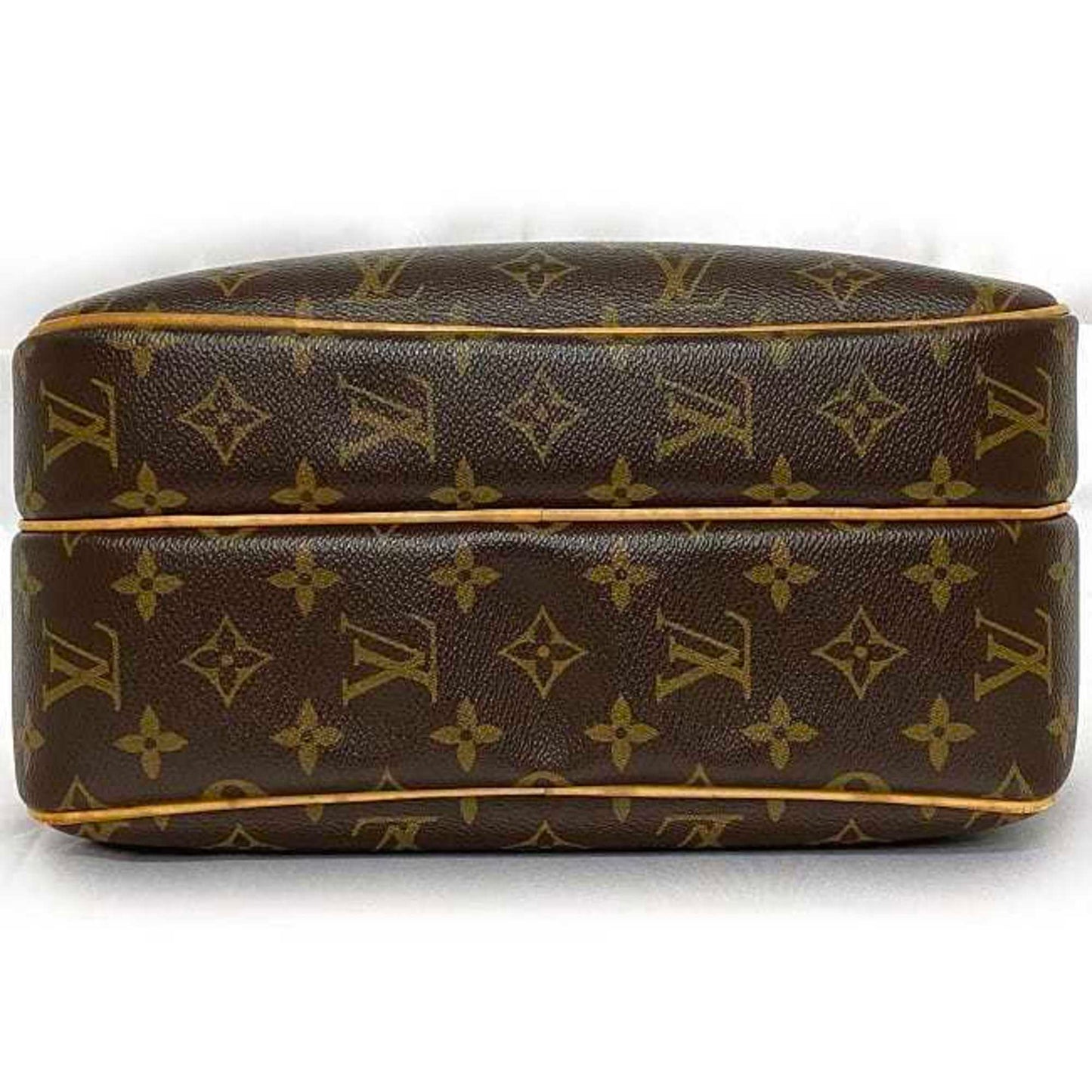 Louis Vuitton Reporter, Brown, Canvas, shoulder