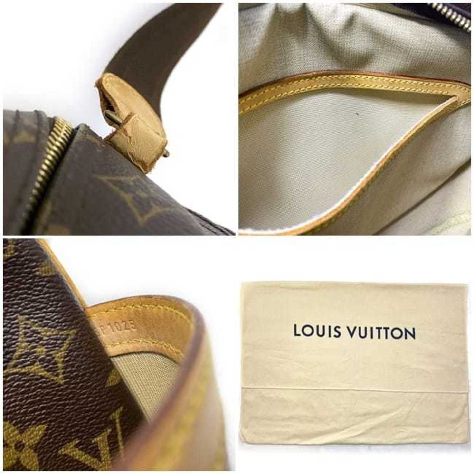 Louis Vuitton Reporter, Brown, Canvas, shoulder