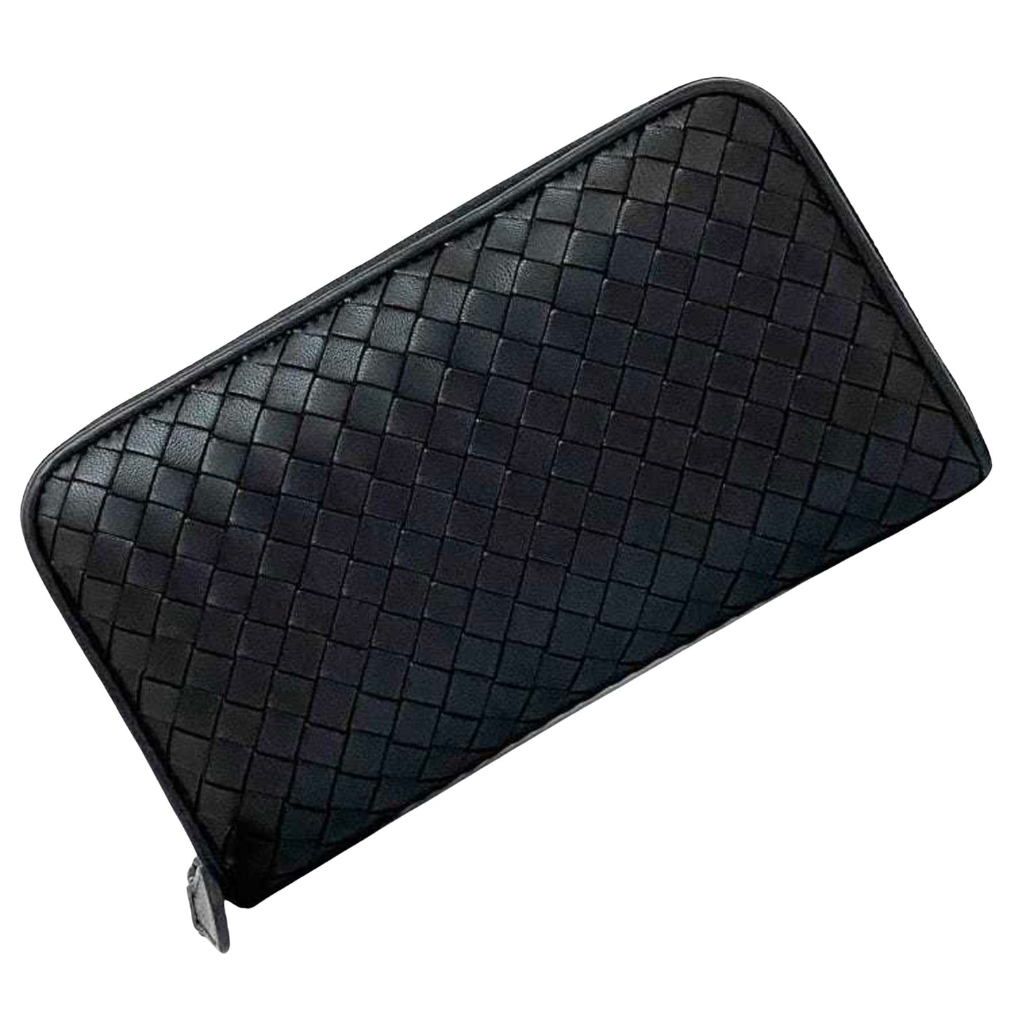 Bottega Veneta Intrecciato, Black, Leather, wallet