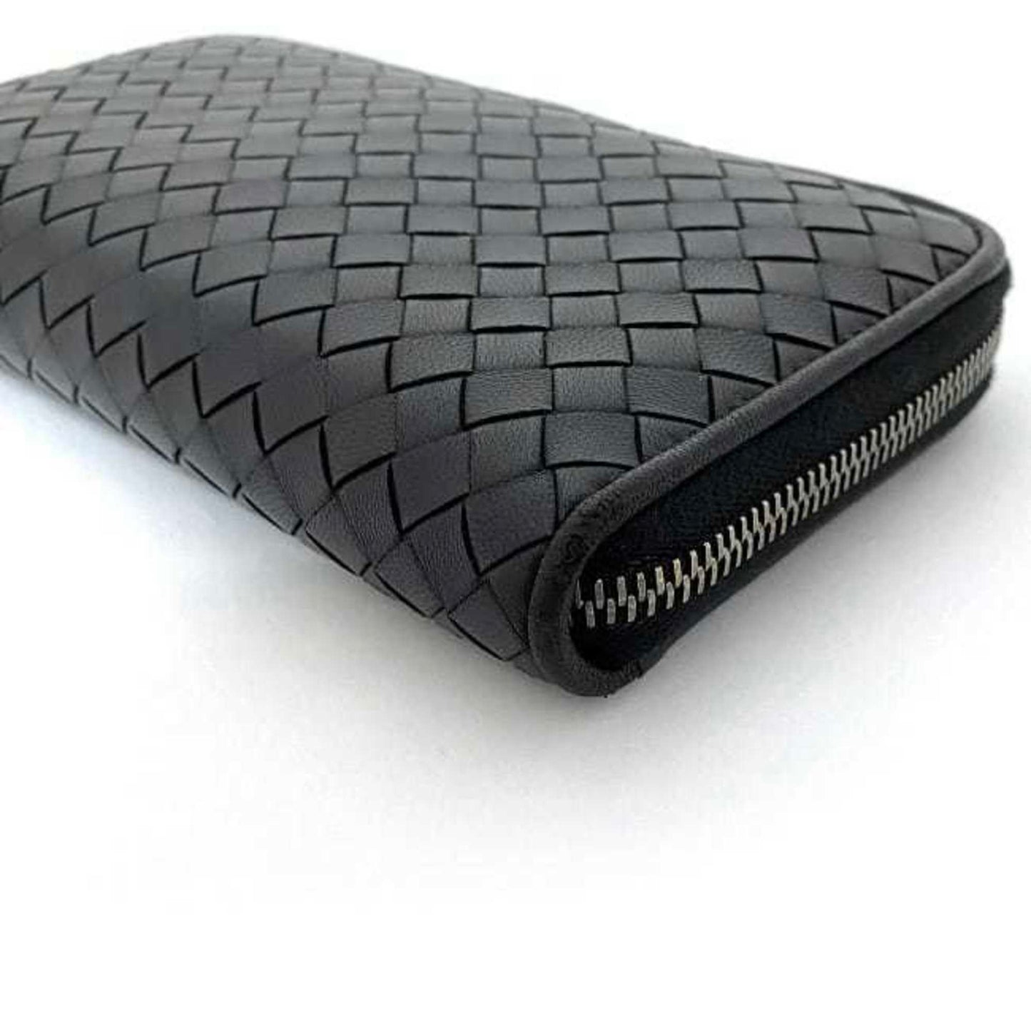 Bottega Veneta Intrecciato, Black, Leather, wallet