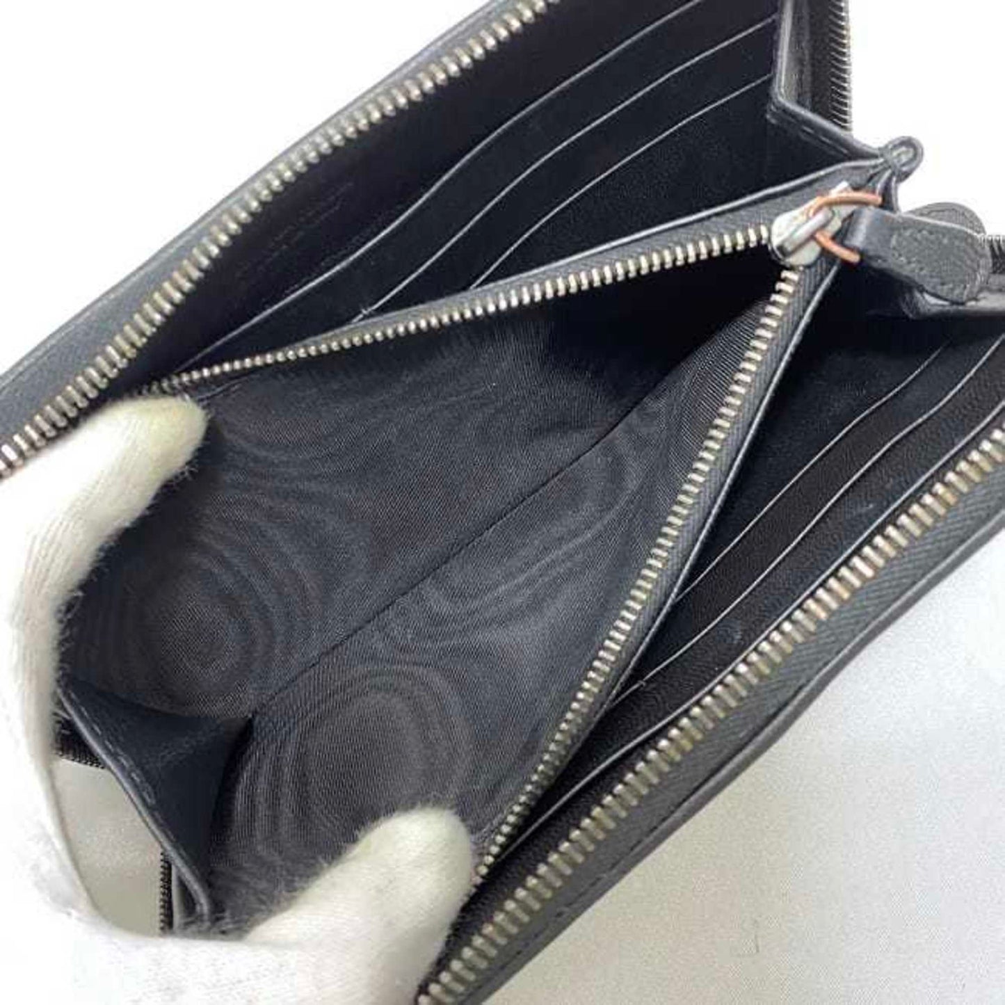 Bottega Veneta Intrecciato, Black, Leather, wallet