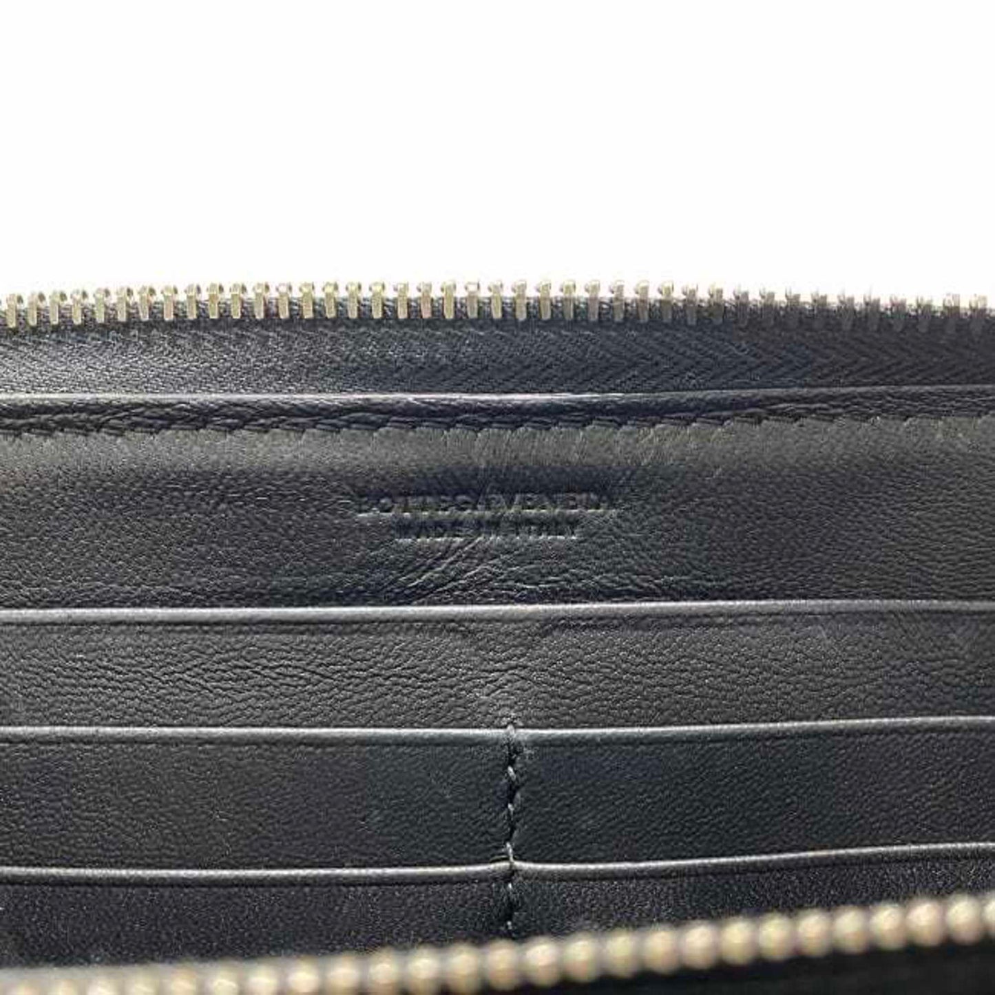 Bottega Veneta Intrecciato, Black, Leather, wallet