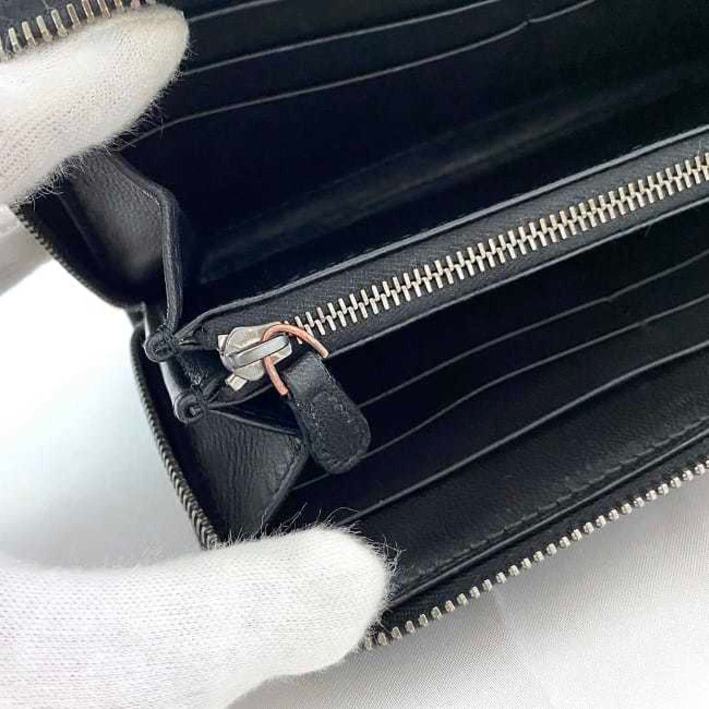 Bottega Veneta Intrecciato, Black, Leather, wallet