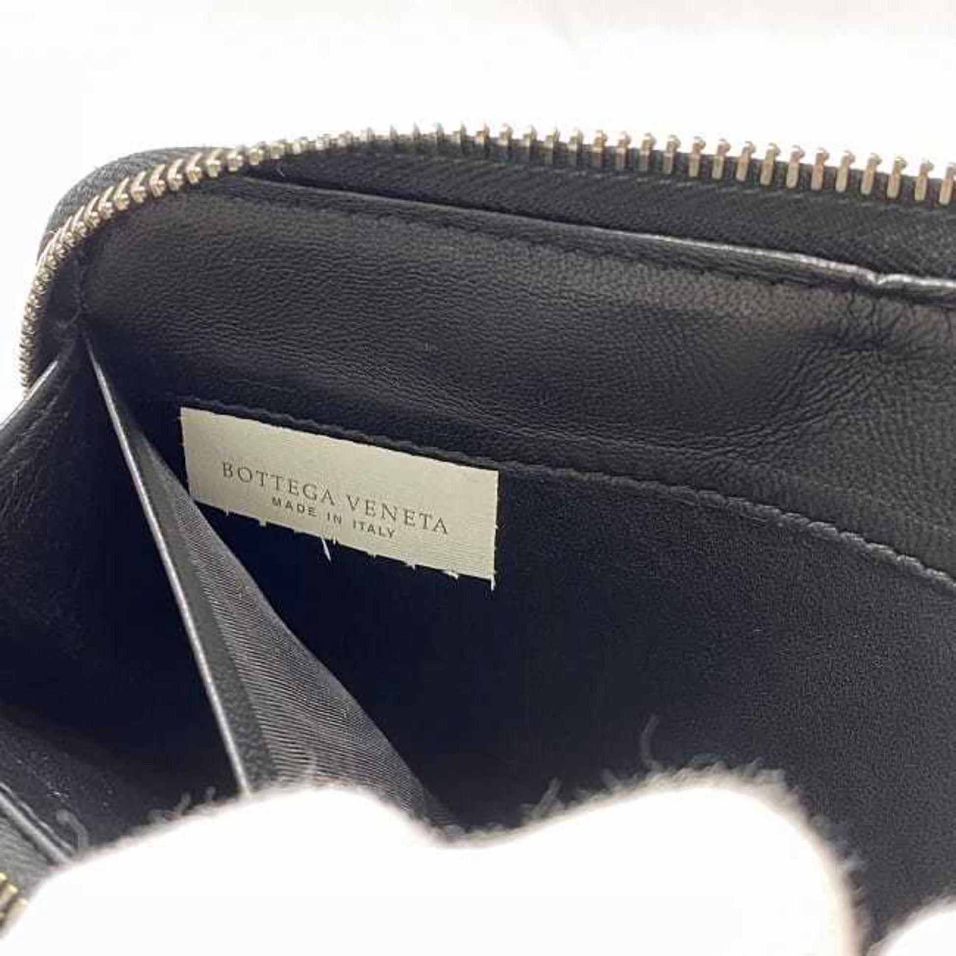 Bottega Veneta Intrecciato, Black, Leather, wallet