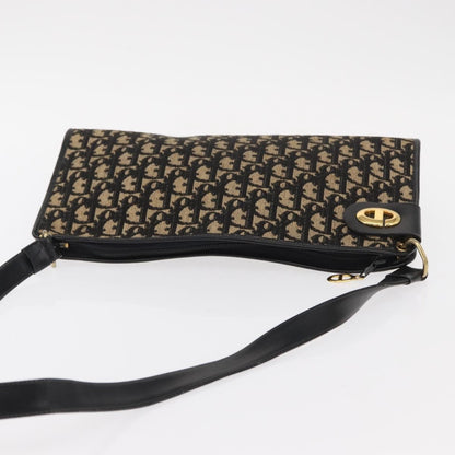 Christian Dior Vintage CD trotter Canvas, Black, Canvas, Shoulder Bag
