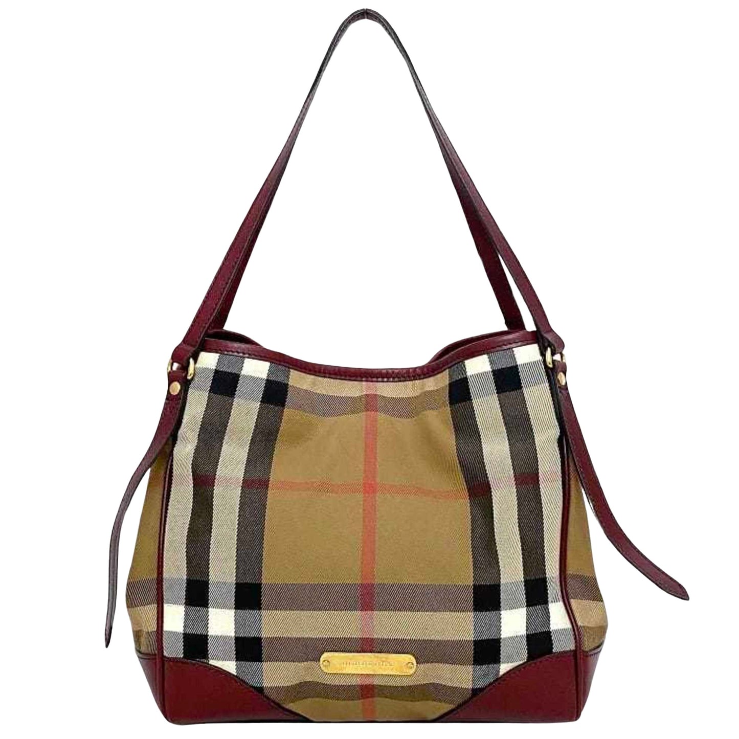 Burberry Nova Check, Beige, Canvas, tote