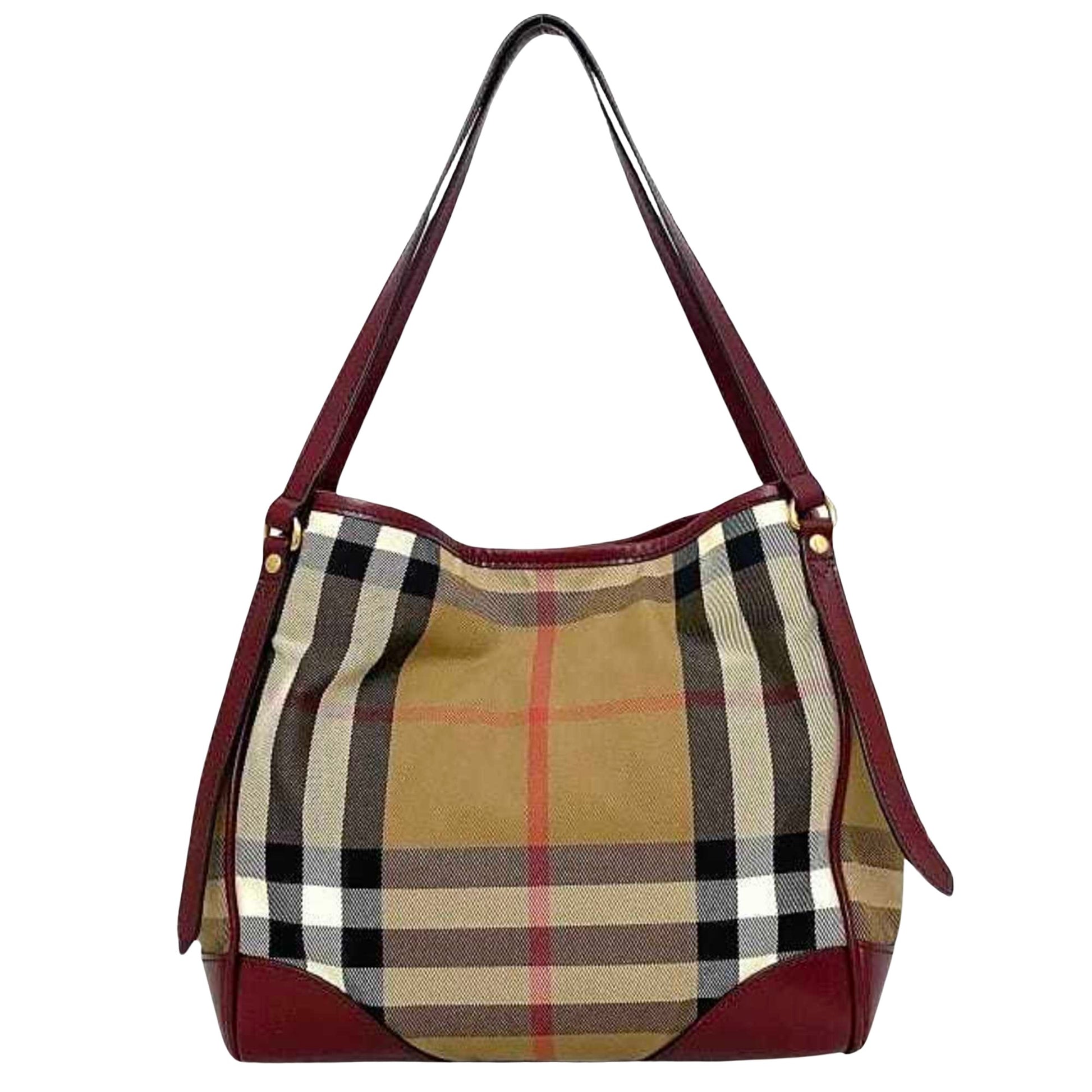 Burberry Nova Check, Beige, Canvas, tote