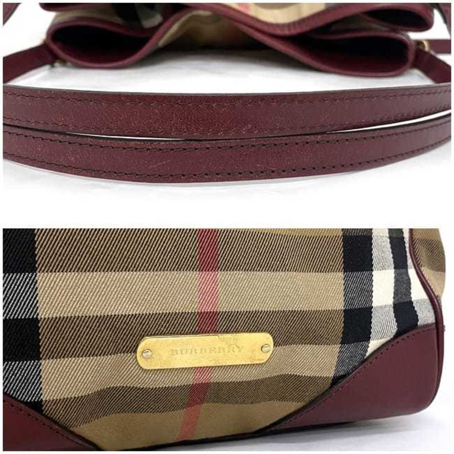 Burberry Nova Check, Beige, Canvas, tote