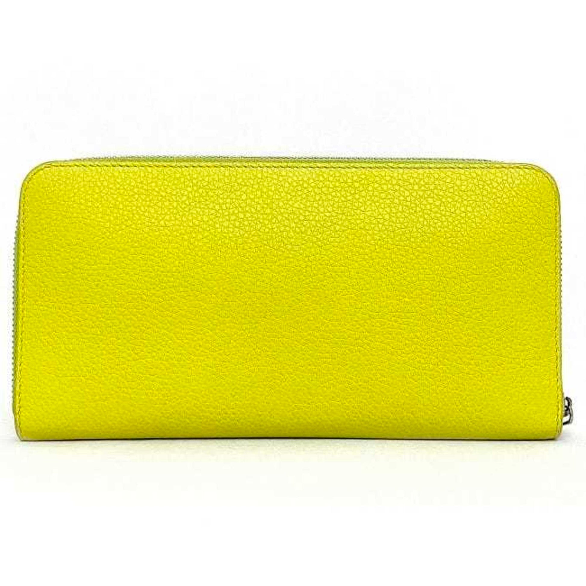 Loewe Zip Around Wallet, Yellow, Leather, wallet