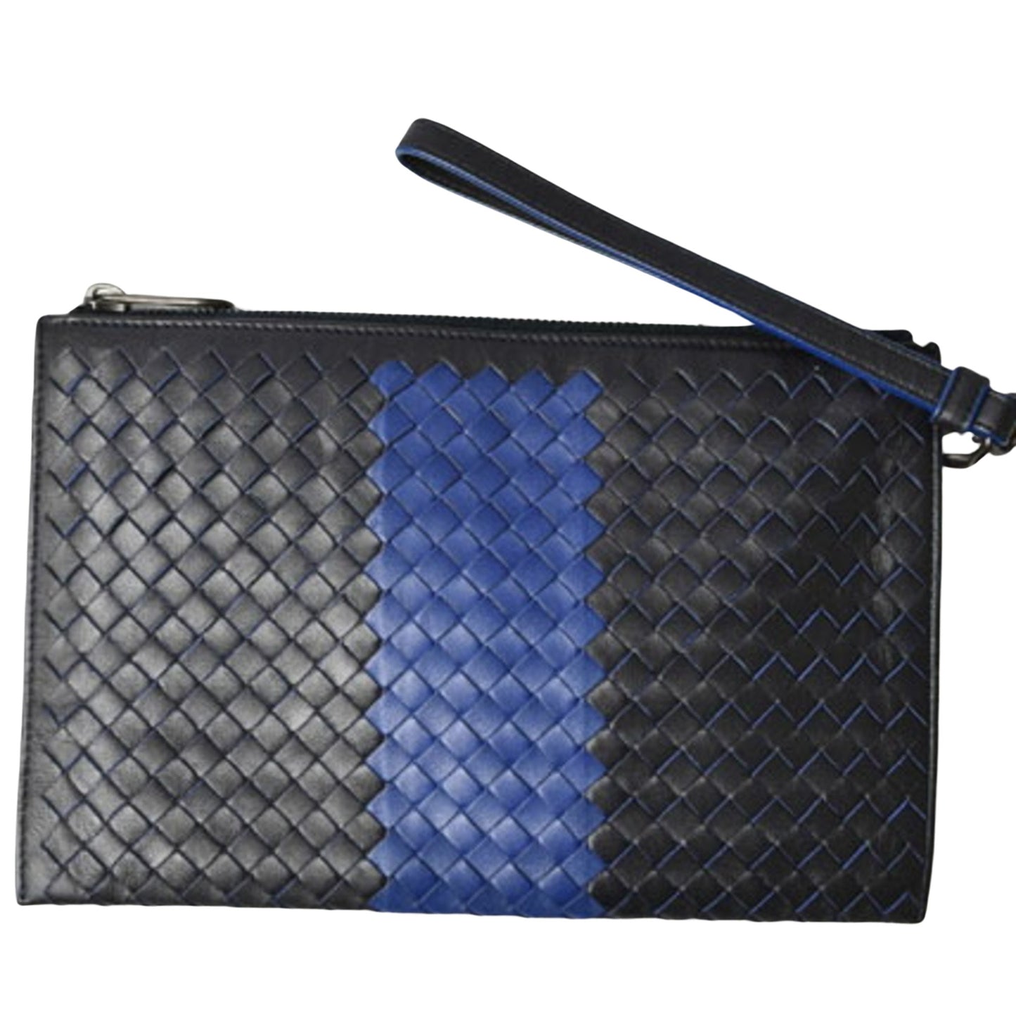 Bottega Veneta Intrecciato, Black, Leather, clutch