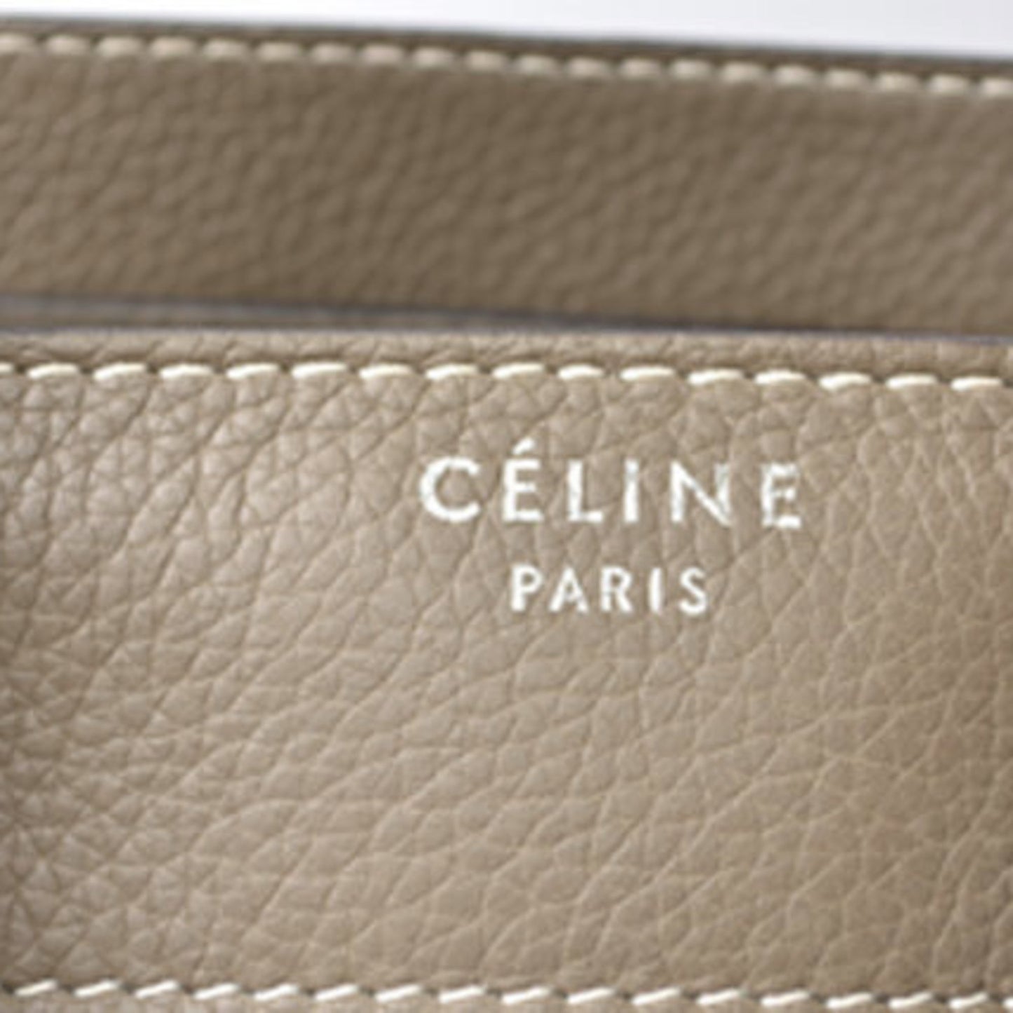 Céline Luggage, Grey, Leather, handbag