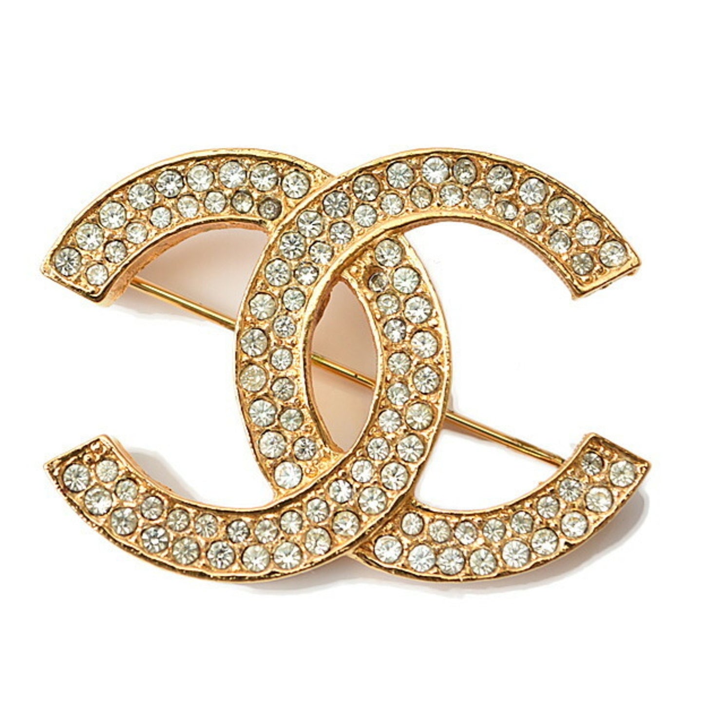 Chanel, Gold, Metal, brooch