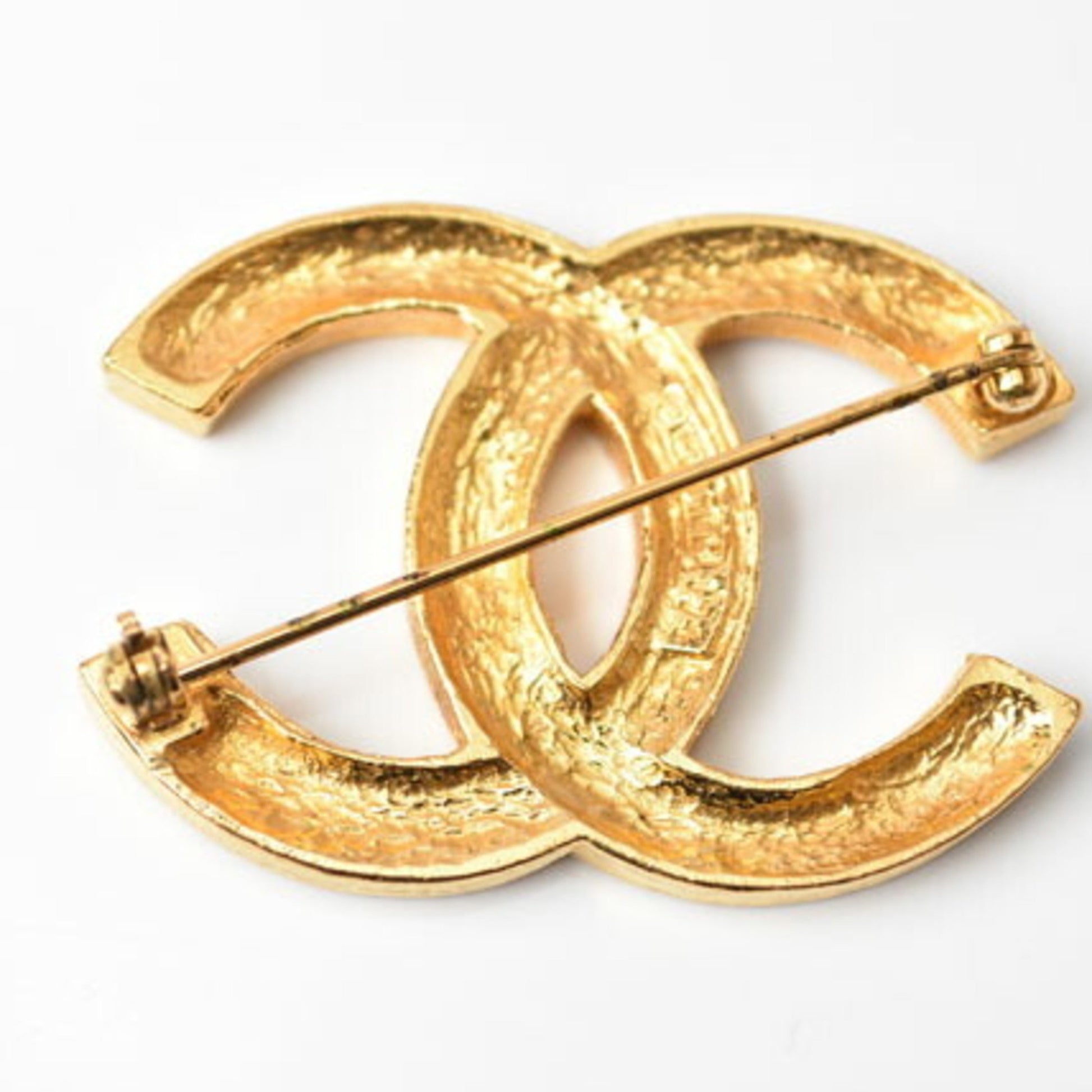 Chanel, Gold, Metal, brooch