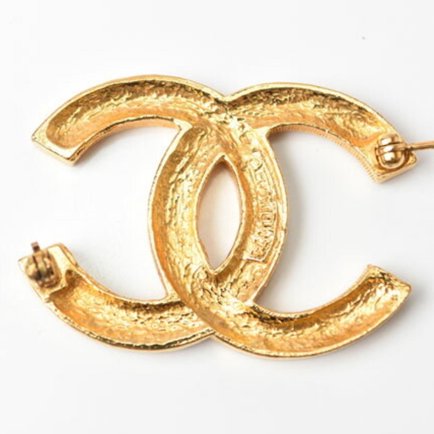 Chanel, Gold, Metal, brooch