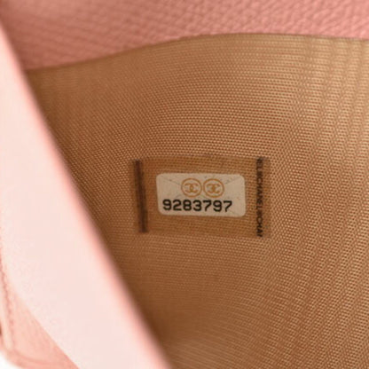 Chanel Coco Mark, Pink, Leather, wallet