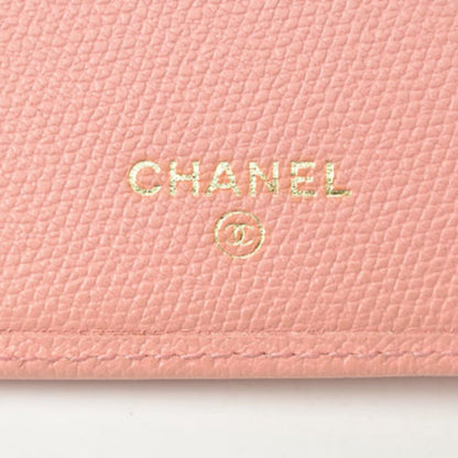 Chanel Coco Mark, Pink, Leather, wallet