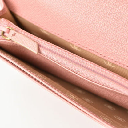 Chanel Coco Mark, Pink, Leather, wallet