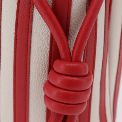 Loewe Flamenco Knot Patchwork Leather, Red, Leather, Handbag