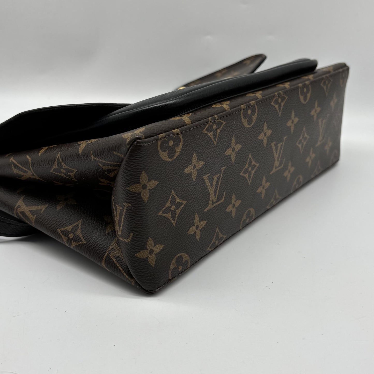 Louis Vuitton Marignan Monogram Canvas with Leather, Brown, Canvas, Handbag