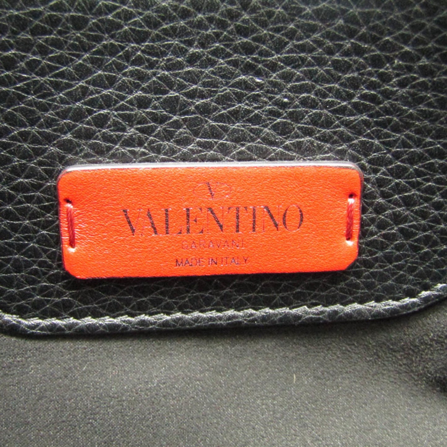 Valentino Garavani Lock, Black, Leather, handbag