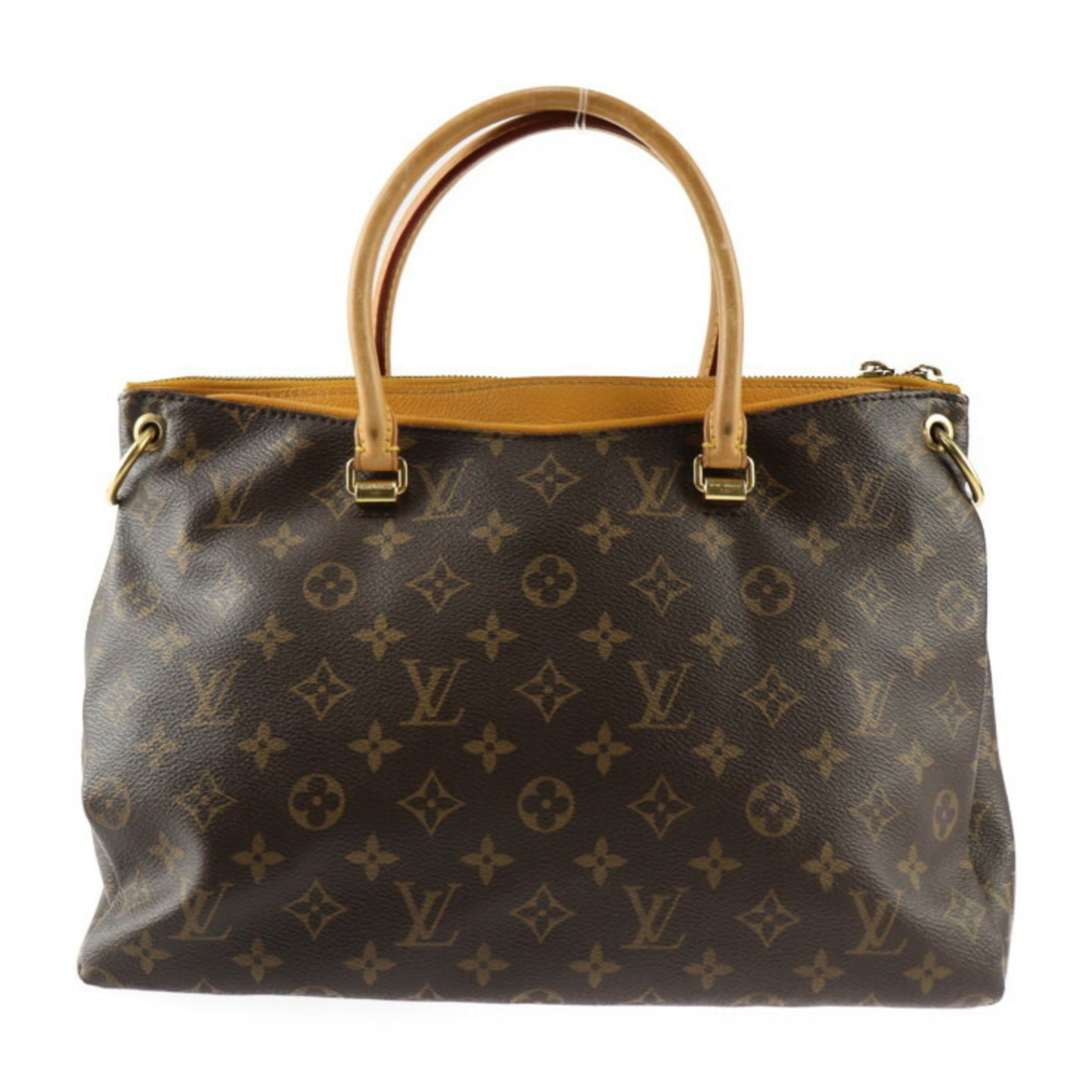 Louis Vuitton Pallas, Brown, Canvas, handbag